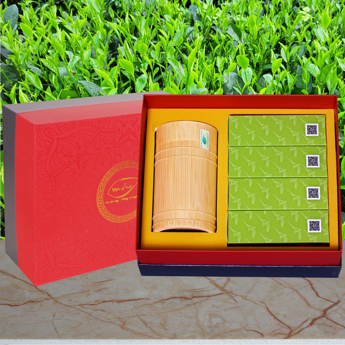 Hộp Quà Trà Lộc Đỉnh Tân Cương, Thái Nguyên 500g - V01