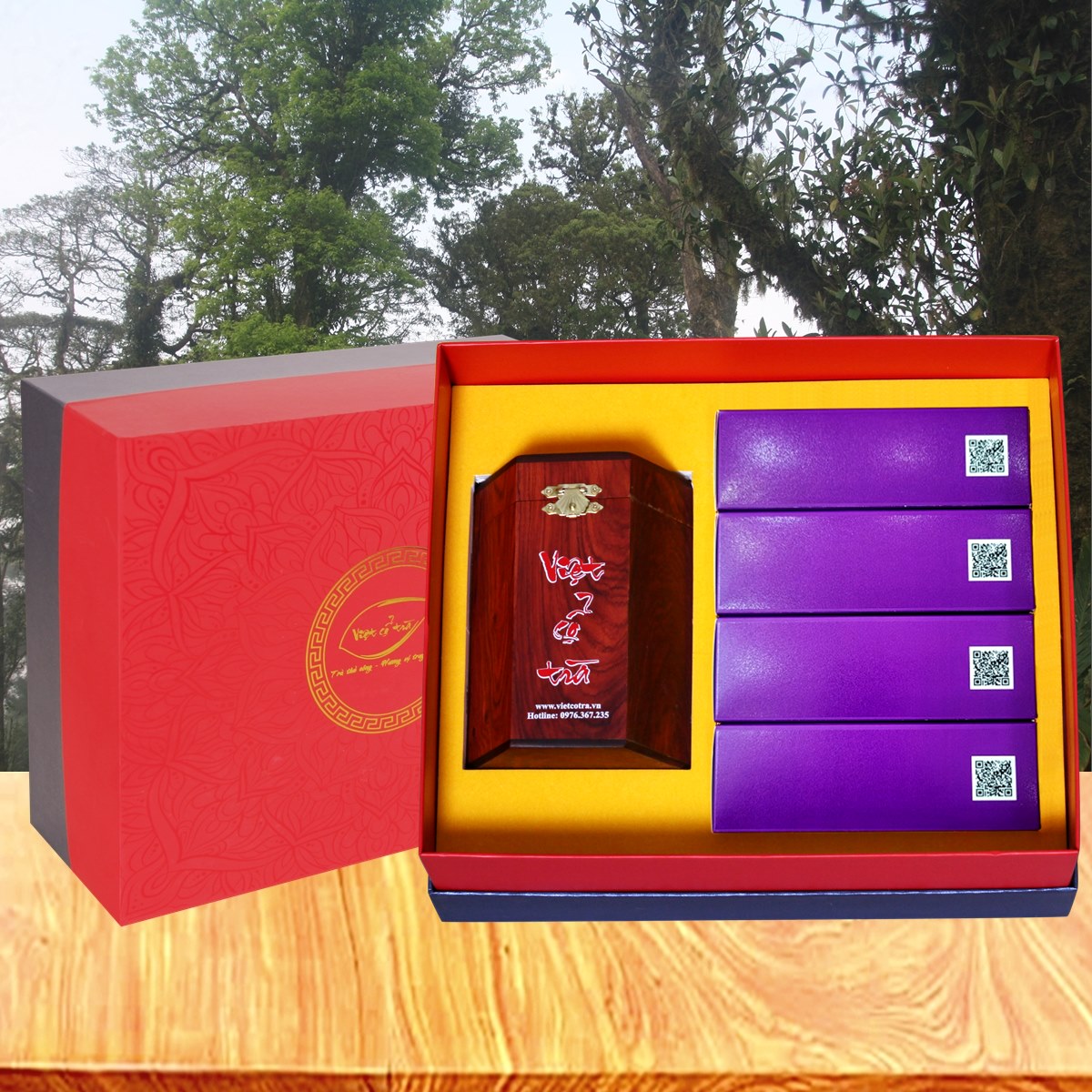 Hộ Quà Trà Bách Hương Shan 375G - Trà Cổ Thụ Tây Côn Lĩnh