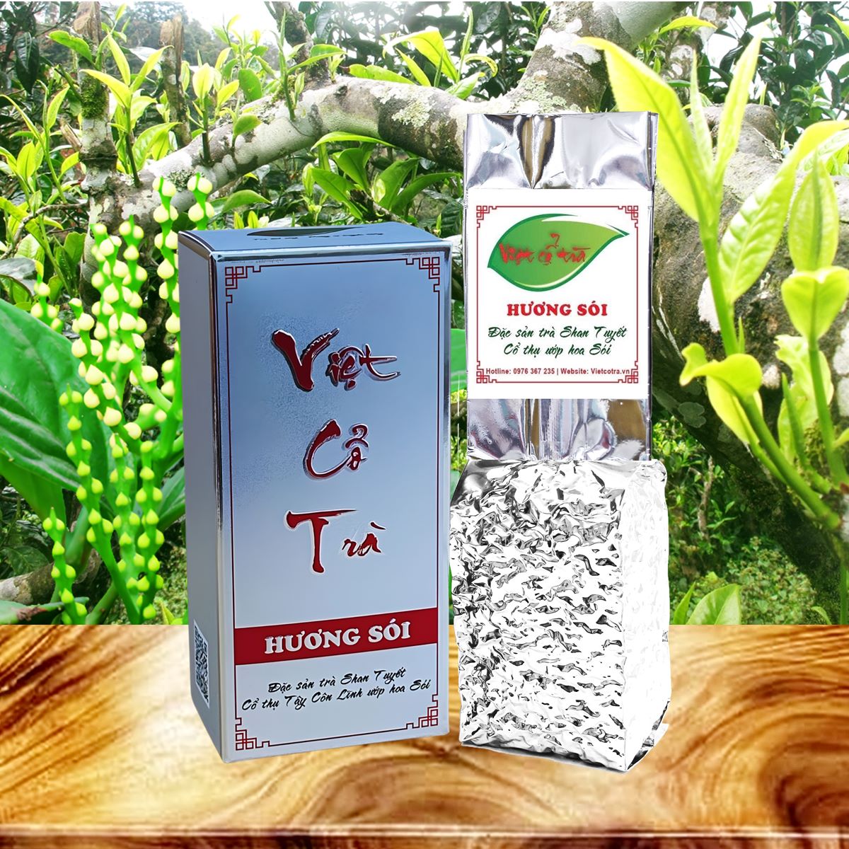 Việt Cổ Trà Hương Sói - Trà Cổ Thụ TCL Ướp Hoa Sói